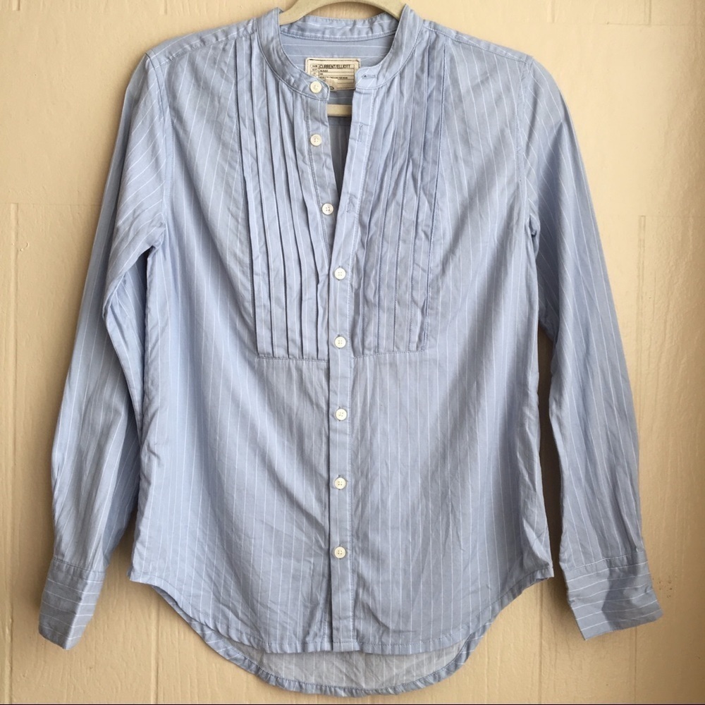 Current/Elliott Emily Striped Button Down Shirt - image 2